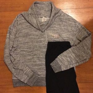 VS Pink Cowlneck Sweatshirt Size M